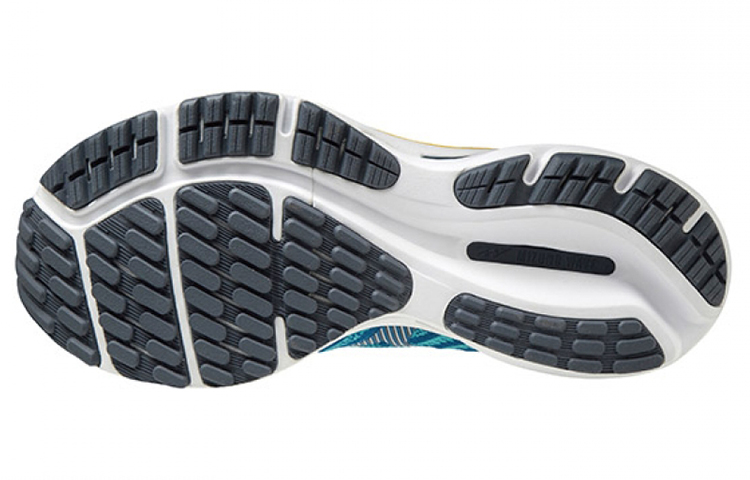 Shop Mizuno Wave Rider 24 Waveknit Super Wide ''Bleu Orange'' J1GC207630