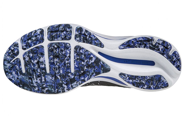 Shop Mizuno Wave Rider 25 4E Wide 'Kelabu Biru' J1GC210493