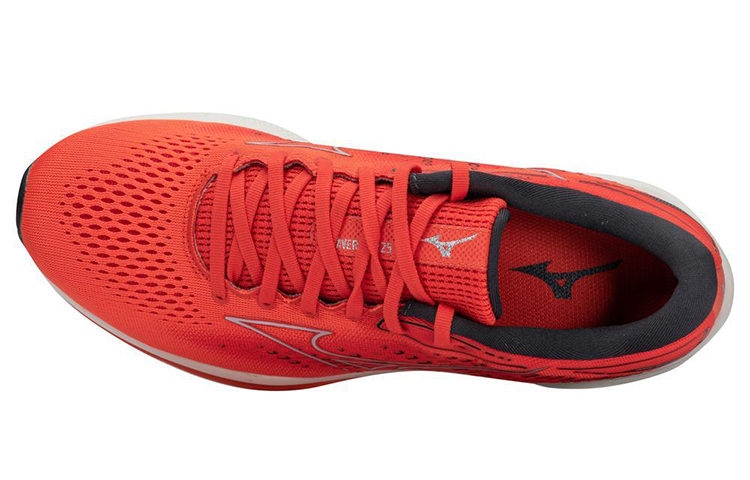 Lookbook Mizuno Wave Rider 25 ''Pomodoro Ciliegia'' J1GC210394