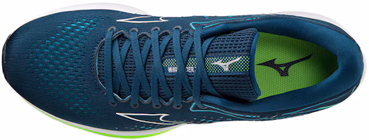 Lookbook Mizuno Wave Rider 25 耐磨輕便 低筒 跑步鞋 男款 深藍色