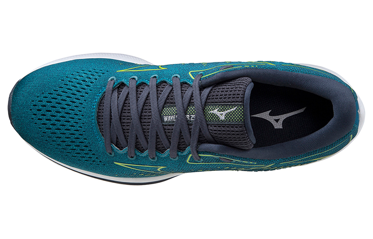Lookbook Mizuno Wave Rider 25 ''Confort Vert Baskets Basses Running'' J1GC210382