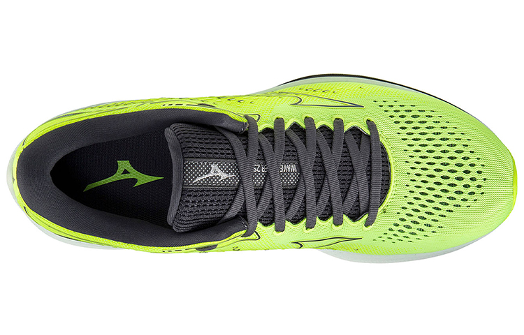 Lookbook Mizuno Wave Rider 25 ''Vert Néon'' J1GC210315