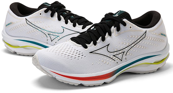 Mizuno Wave Rider 25 'Putih Hitam' Sneakers J1GC210509 Lookbook Mizuno Wave Rider 25 'Putih Hitam' Sneakers J1GC210509