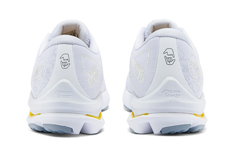 Shop 미즈노 웨이브 라이더 25 '화이트 옐로우' J1GC225545