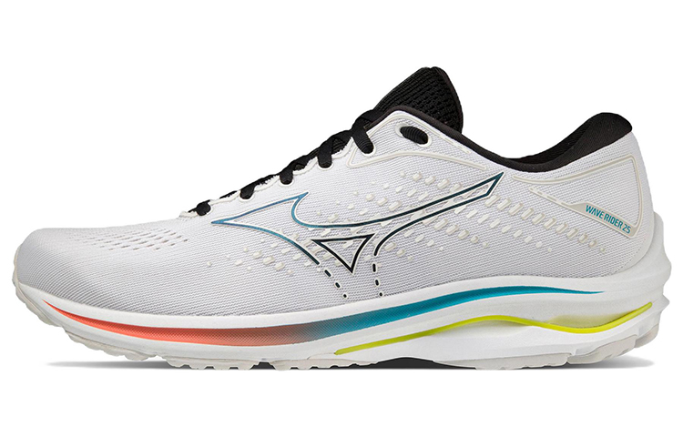 Mizuno Wave Rider 25 Super Wide 'White Black' J1GC210409