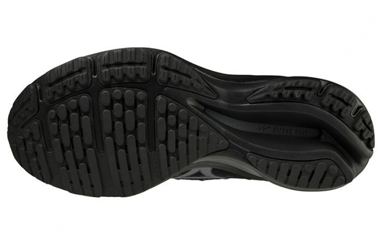 Lookbook 미즈노 웨이브 라이더 25 웨이브닛 블랙/다크그레이 (70 characters) J1GC217515