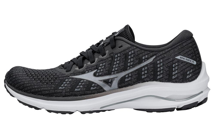 Mizuno Wave Rider 25 Waveknit 'Black Grey' J1GC217590