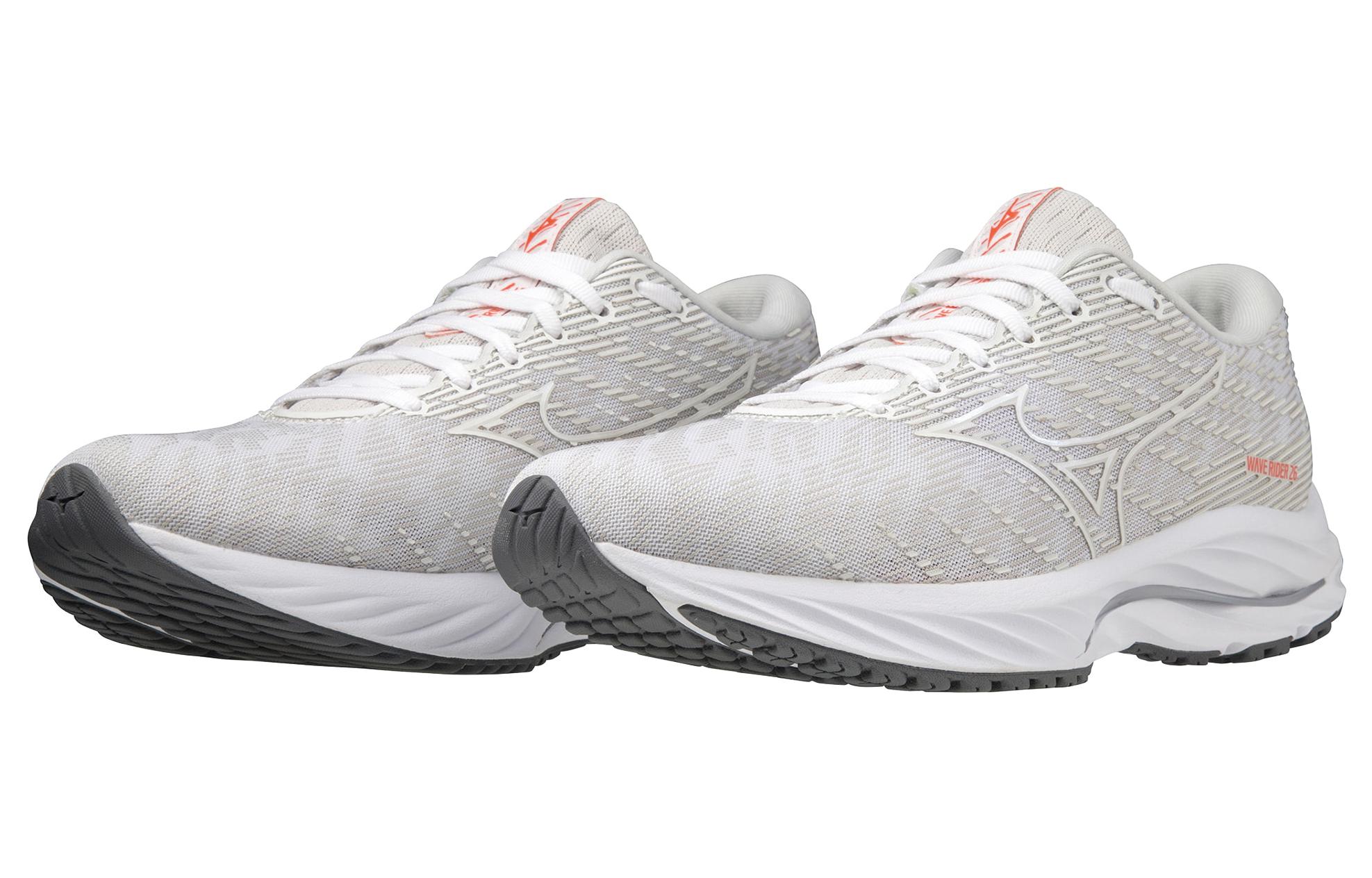 Lookbook Mizuno Wave Rider 26 2E Breit ''Weiß Rosa Pink'' J1GD220678