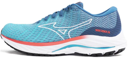 Mizuno Wave Rider 26 4E Wide 'Maui Blue Fiery Coral' J1GC227651 Mizuno Wave Rider 26 4E Wide 'Maui Blue Fiery Coral' J1GC227651