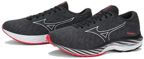Shop Mizuno Wave Rider 26 防滑耐磨 低筒 跑步鞋 男女同款 黑紅
