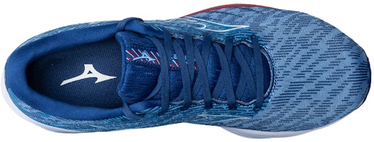 美津濃 Wave Rider 26 緩震 防滑 低幫 跑步鞋 男女同款 藍紅 Shop 美津濃 Wave Rider 26 緩震 防滑 低幫 跑步鞋 男女同款 藍紅