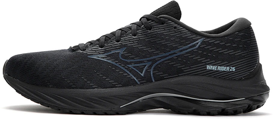 Mizuno Wave Rider 26 減震防滑耐磨 低筒 跑步鞋 黑色 Buy Mizuno Wave Rider 26 減震防滑耐磨 低筒 跑步鞋 黑色