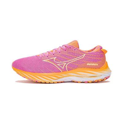 Mizuno Wave Rider 26 'Pink Breathable Shock-Absorbing Low-Top'