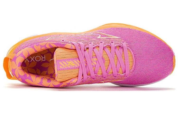 Mizuno Wave Rider 26 'Pink Breathable Shock-Absorbing Low-Top' 圖 5