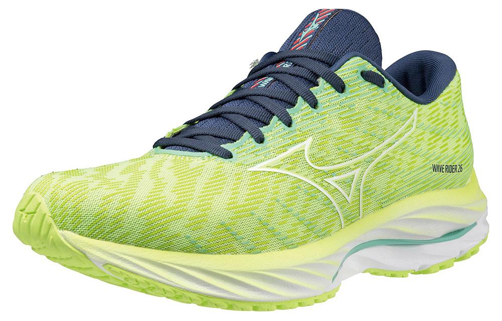 Lookbook Mizuno Wave Rider 26 'Kuning Biru' J1GD220325