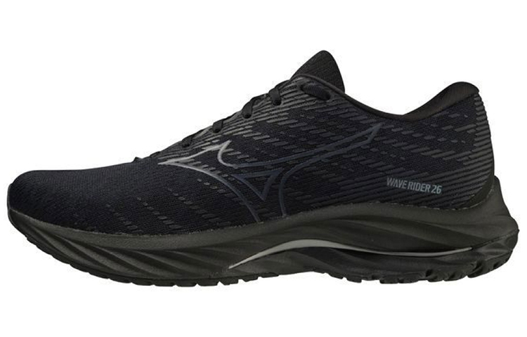 Mizuno Wave Rider 26 Super Wide 'Black Dark Grey' J1GC220403