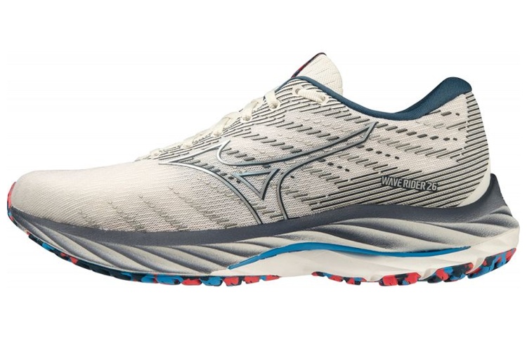 Mizuno Wave Rider 26 Super Wide 'White Dark Grey' J1GC226401