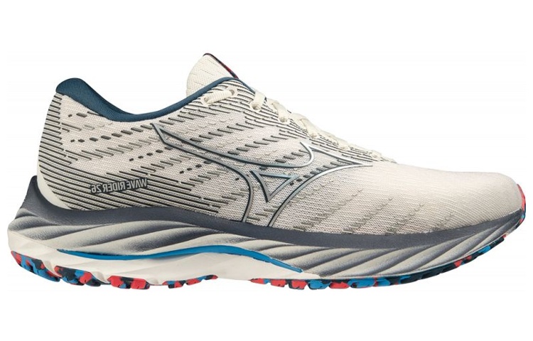 Order Mizuno Wave Rider 26 Super Wide ''Weiß Dunkelgrau'' J1GC226401