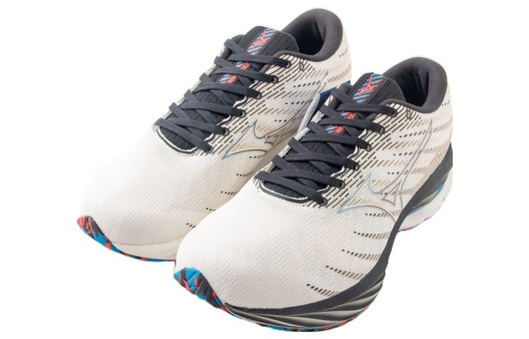 Lookbook Mizuno Wave Rider 26 Super Wide ''Weiß Dunkelgrau'' J1GC226401
