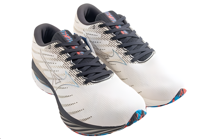 Shop Mizuno Wave Rider 26 Super Wide ''Weiß Dunkelgrau'' J1GC226401