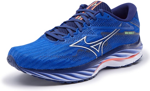 Mizuno Wave Rider 27 耐磨輕便 低筒 跑步鞋 男款 藍色 Lookbook Mizuno Wave Rider 27 耐磨輕便 低筒 跑步鞋 男款 藍色