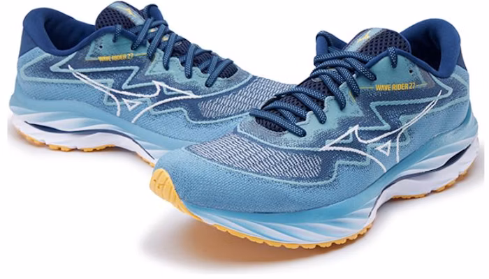 Mizuno Wave Rider 27 減震回彈 低筒 跑步鞋 男款 藍色 Order Mizuno Wave Rider 27 減震回彈 低筒 跑步鞋 男款 藍色