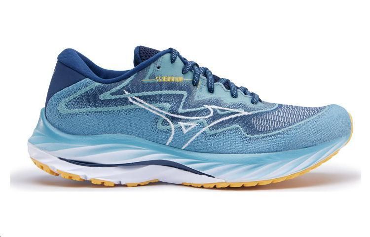 Order Mizuno Wave Rider 27 Sepatu Lari Penyerapan Kejut LowTop 'Biru' J1GC237504