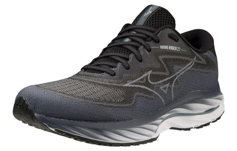 Lookbook Mizuno Wave Rider 27 SSW 'Ebony Snowcrest' Lelaki & Wanita J1GC237502