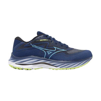 Mizuno Wave Rider 27 SSW Super Wide 'Navy Lime'