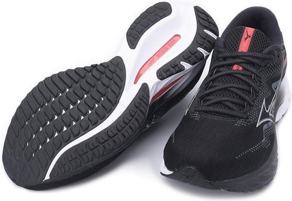 Mizuno Wave Rider 27 Super Wide 'Hitam Nikel Cayenne' J1GC230452 Shop Mizuno Wave Rider 27 Super Wide 'Hitam Nikel Cayenne' J1GC230452