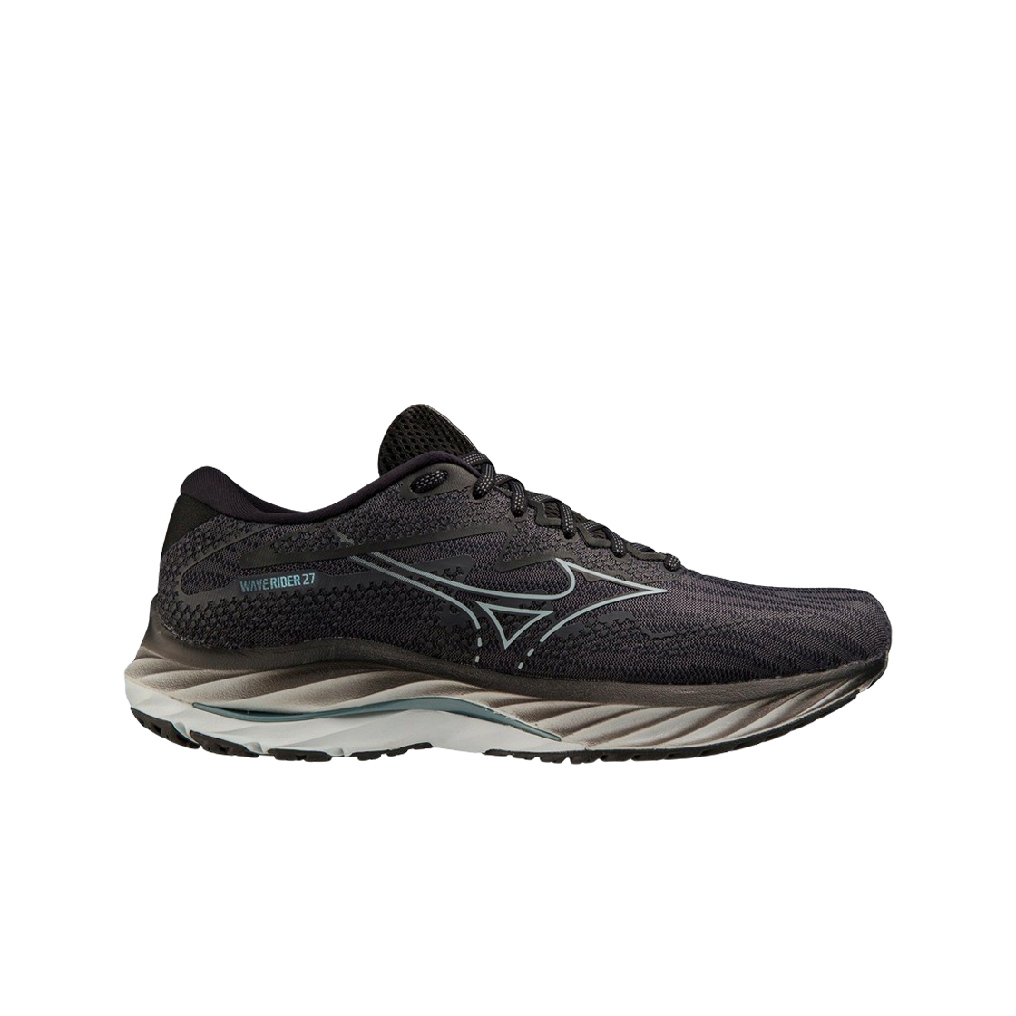 Mizuno Wave Rider 27 Super Wide 'Ebony Black' J1GC230402