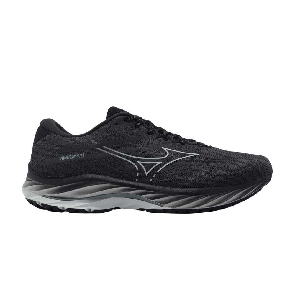 Buy Mizuno Wave Rider 27 Super Wide 'Hitam Ebony' J1GC230402