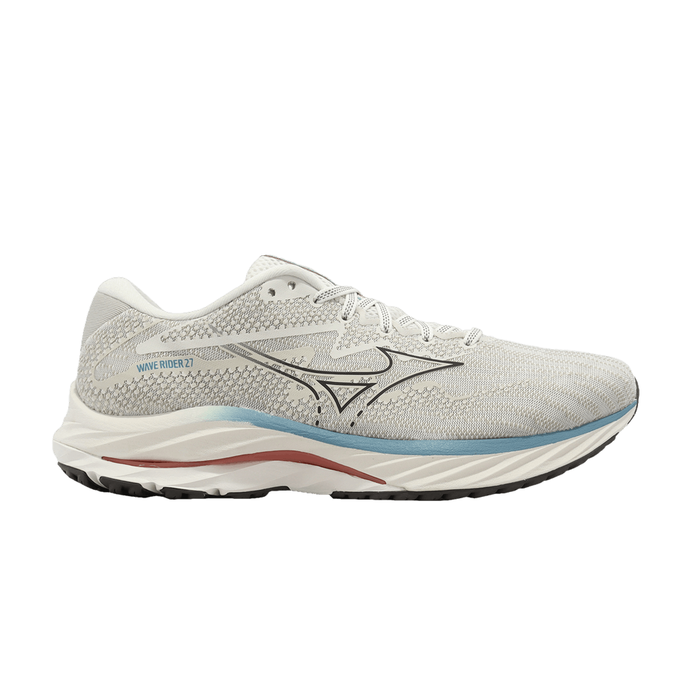 Mizuno Wave Rider 27 Super Wide 'Snow White Adriatic Blue' J1GC230406