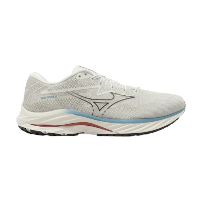 Mizuno Wave Rider 27 Super Wide 'Snow White Adriatic Blue'