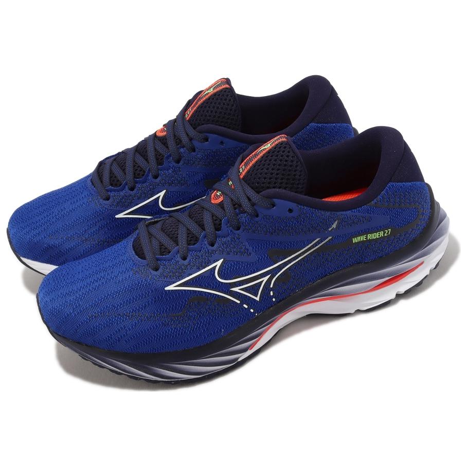 Lookbook Mizuno Wave Rider 27 Super Wide ''Super Sonic Cherry Tomato'' Scarpe J1GC230405
