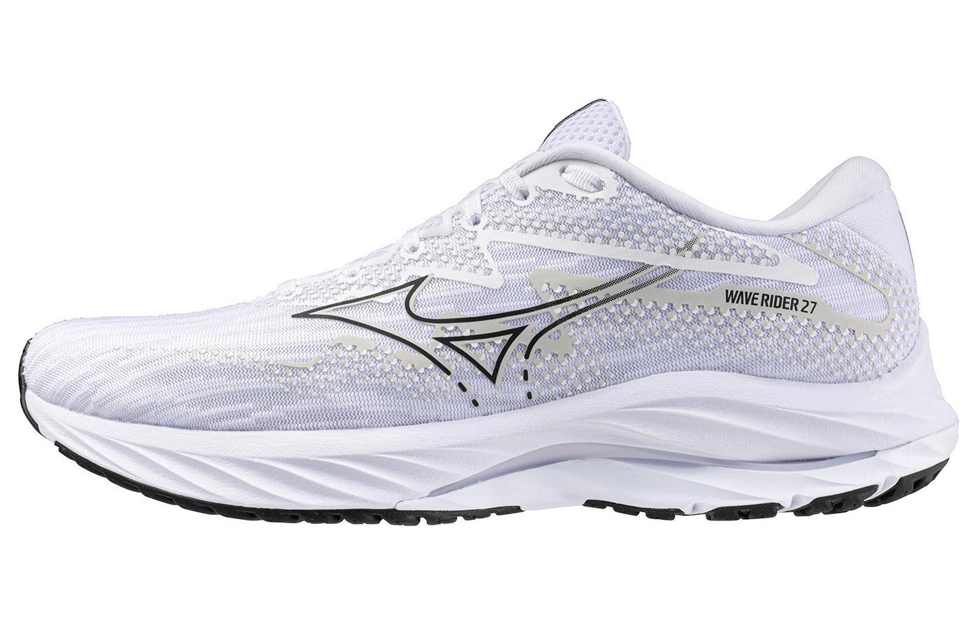 Mizuno Wave Rider 27 Super Wide 'White Black' J1GC230458