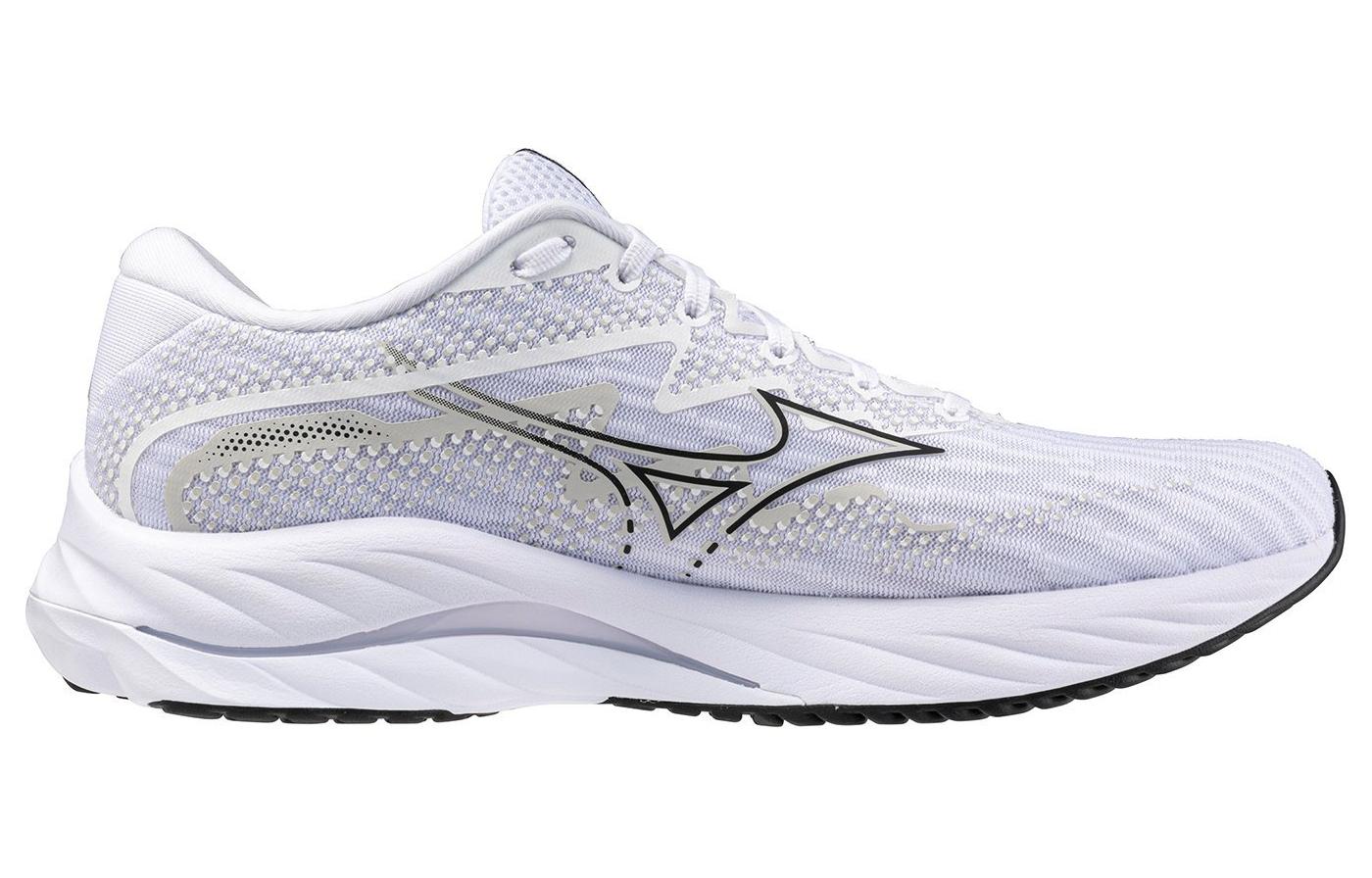 Mizuno Wave Rider 27 Super Wide 'White Black' 圖 2
