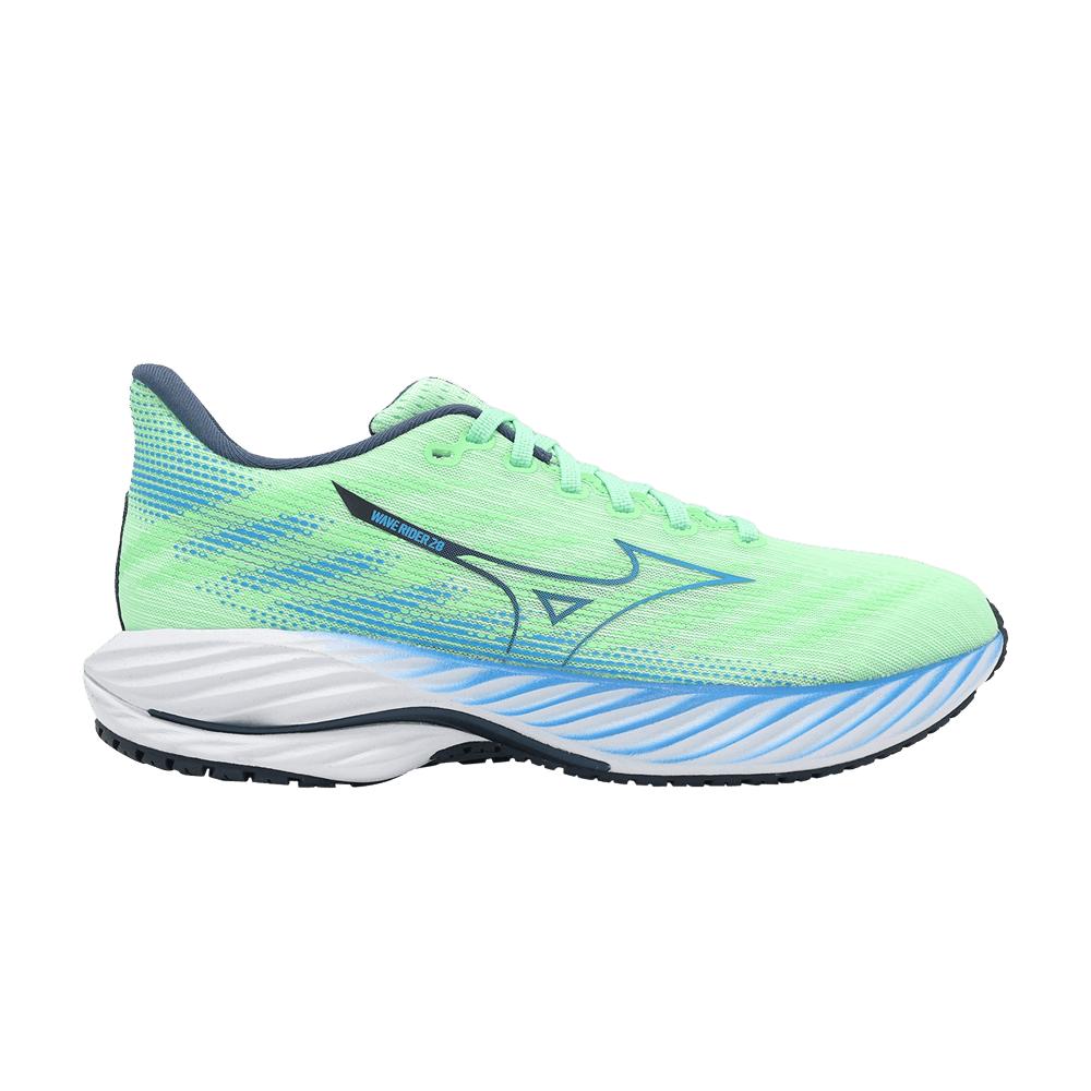 Buy Mizuno Wave Rider 28 ''Neo Mint Frontier Blue'' Lelaki & Wanita J1GC240354