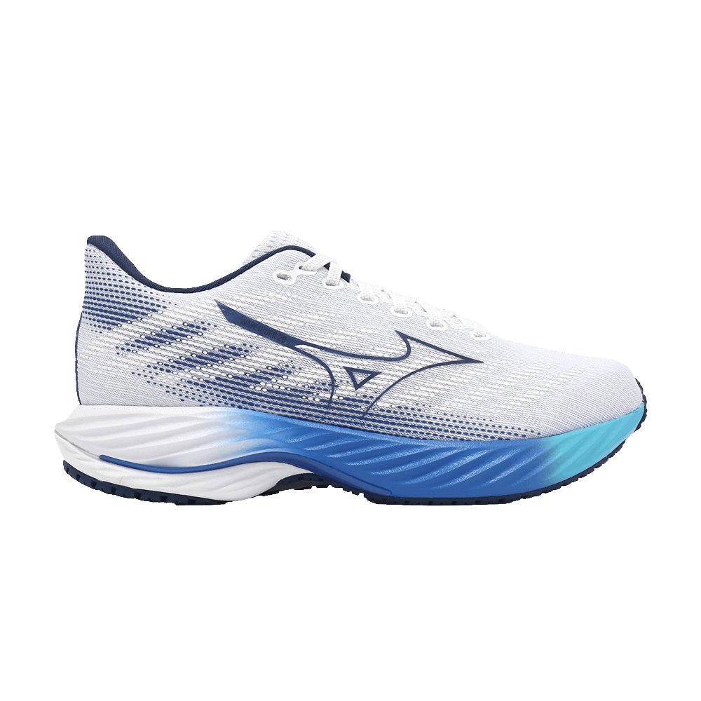 Mizuno Wave Rider 28 Super Wide 'White Estate Blue' J1GC240401
