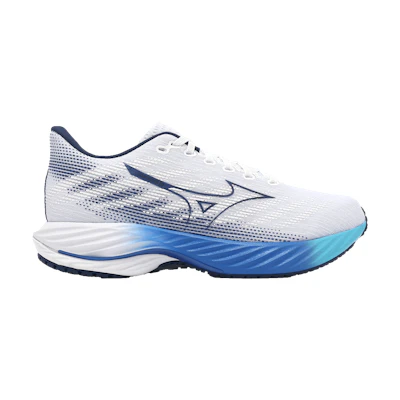 Mizuno Wave Rider 28 Super Wide 'White Estate Blue'