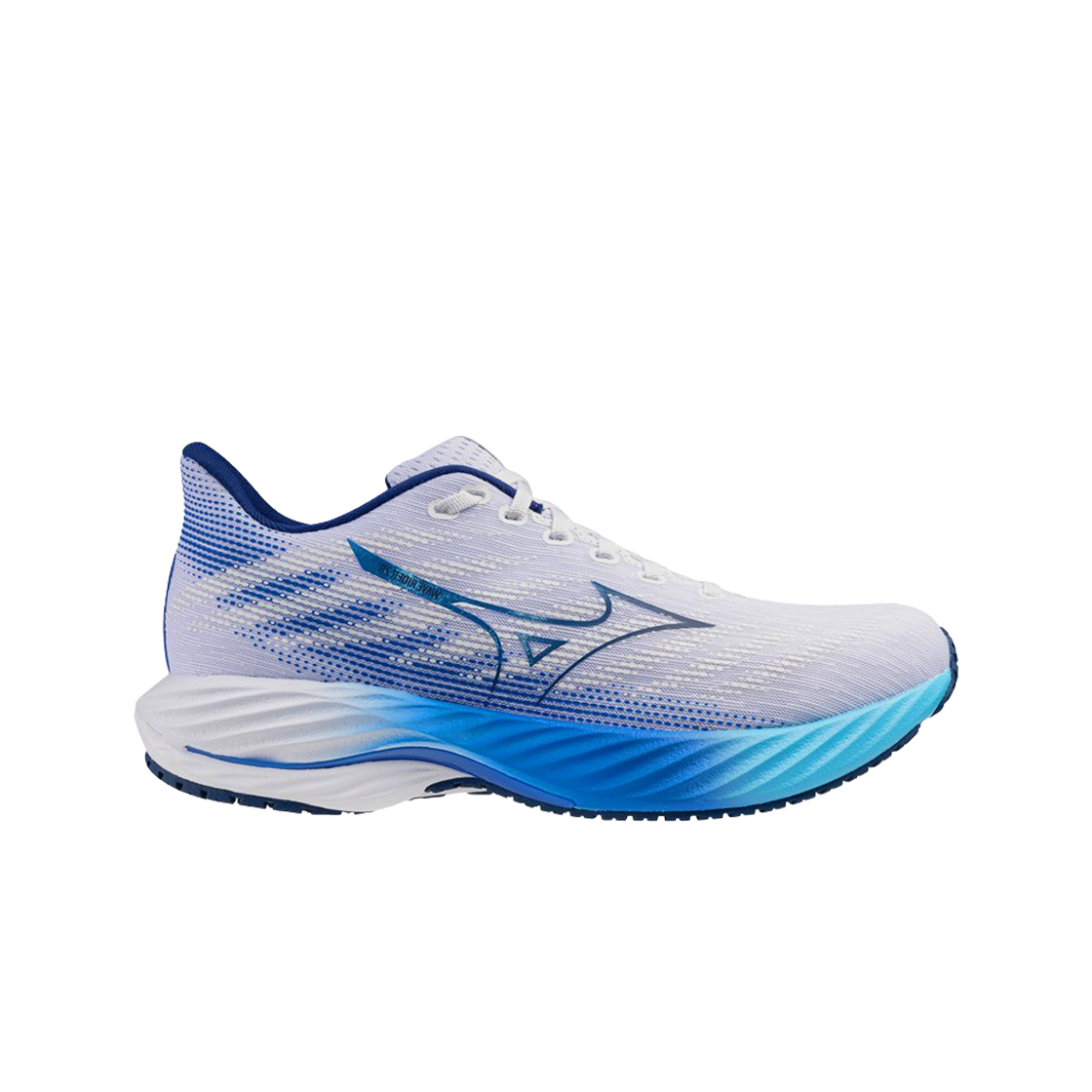 Mizuno Wave Rider 28 Super Wide 'White Estate Blue' J1GC240401