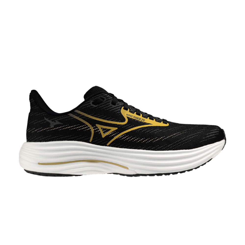 Mizuno Wave Rider 29 'Black Gold White' J1GC250355
