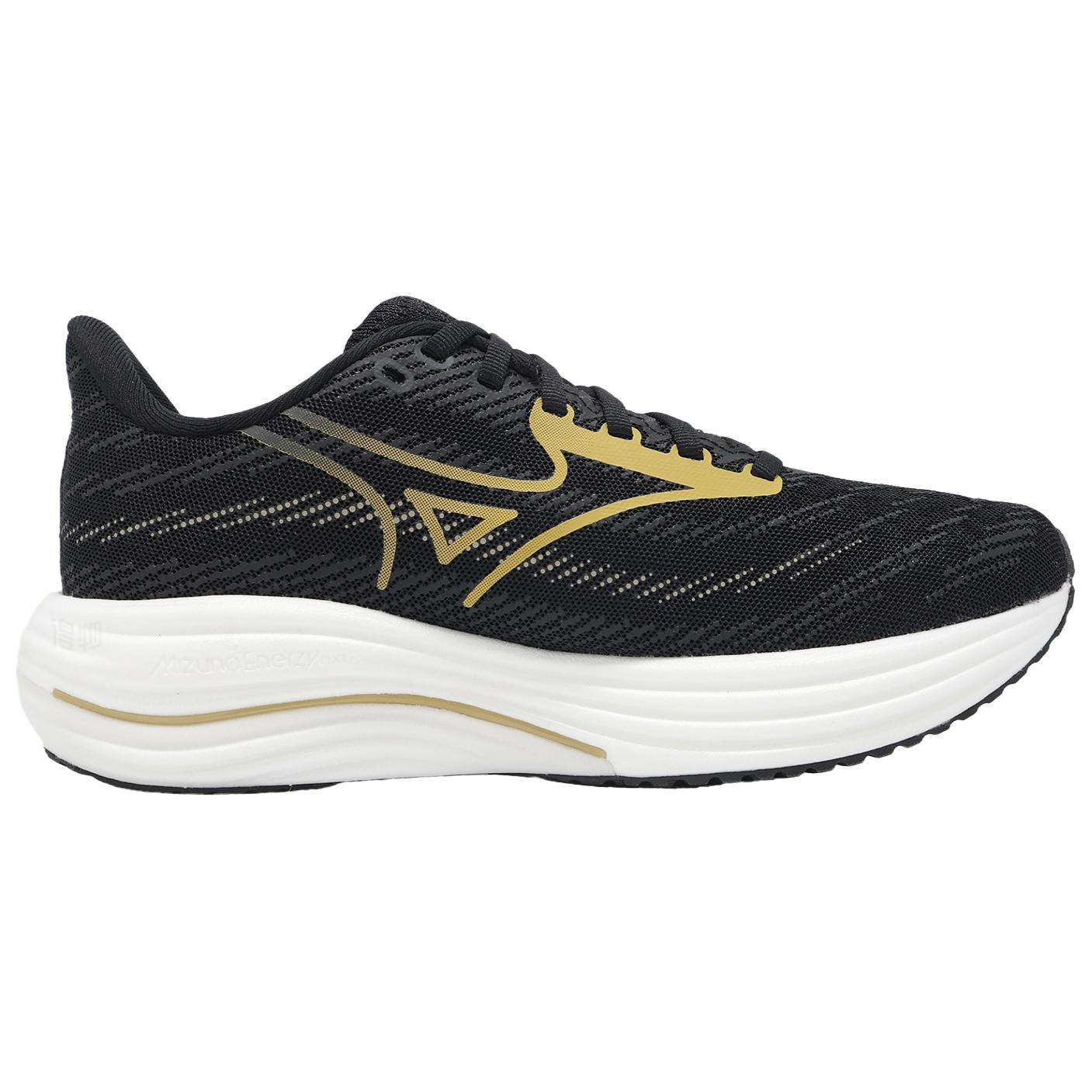 Shop Mizuno Wave Rider 29 'Black Gold White' J1GC250355