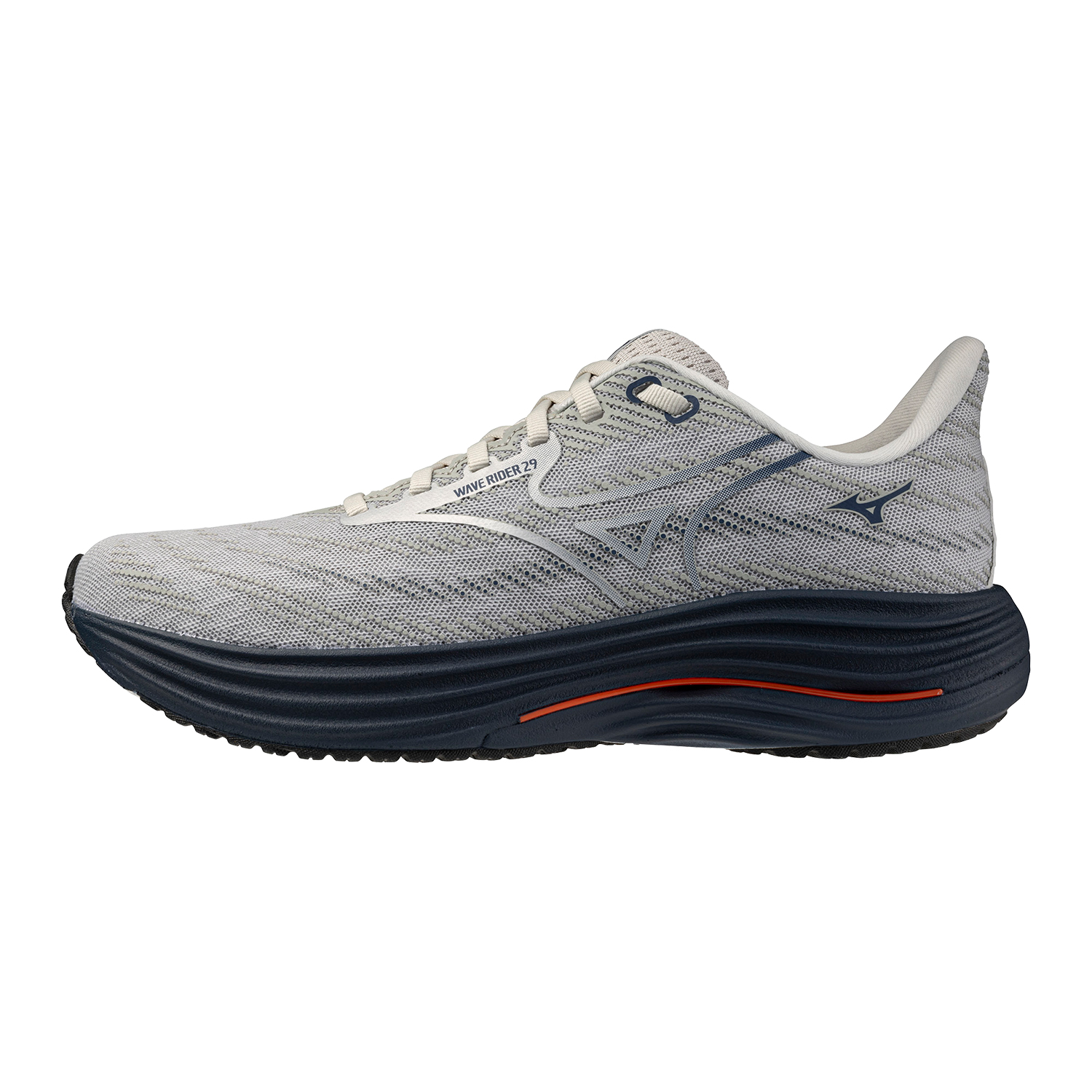 Mizuno Wave Rider 29 Comfort Low-Top Running Shoes Mist Gray J1GC250581