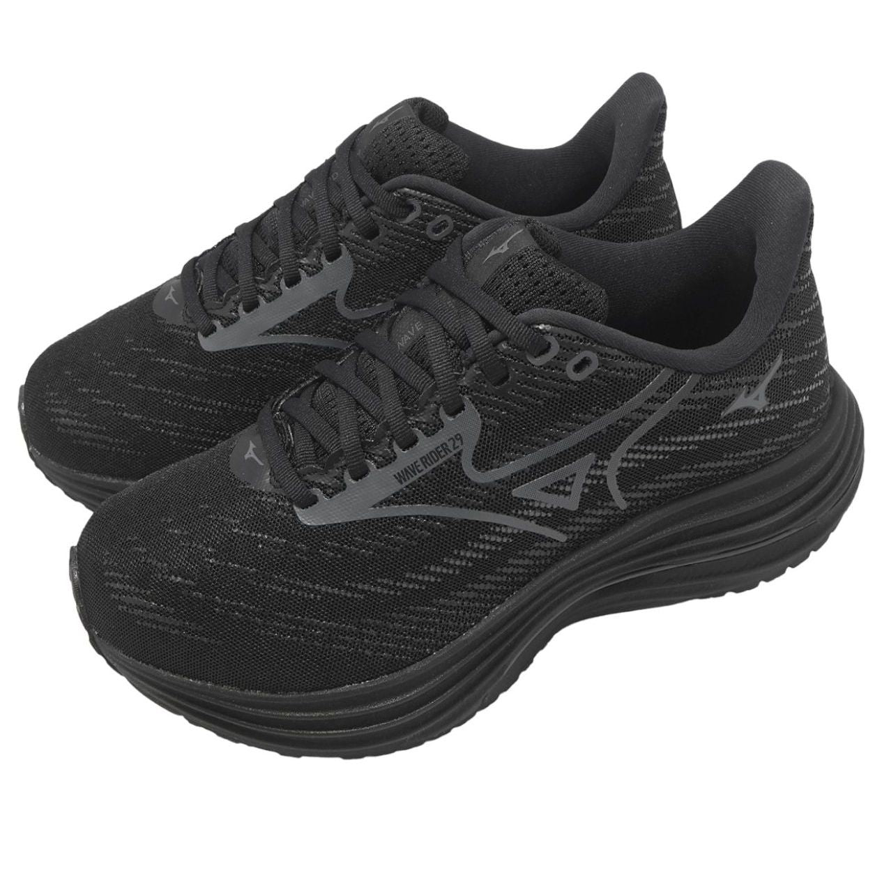 Lookbook 美津浓 Wave Rider 29 超宽版 ''黑色'' J1GC256503