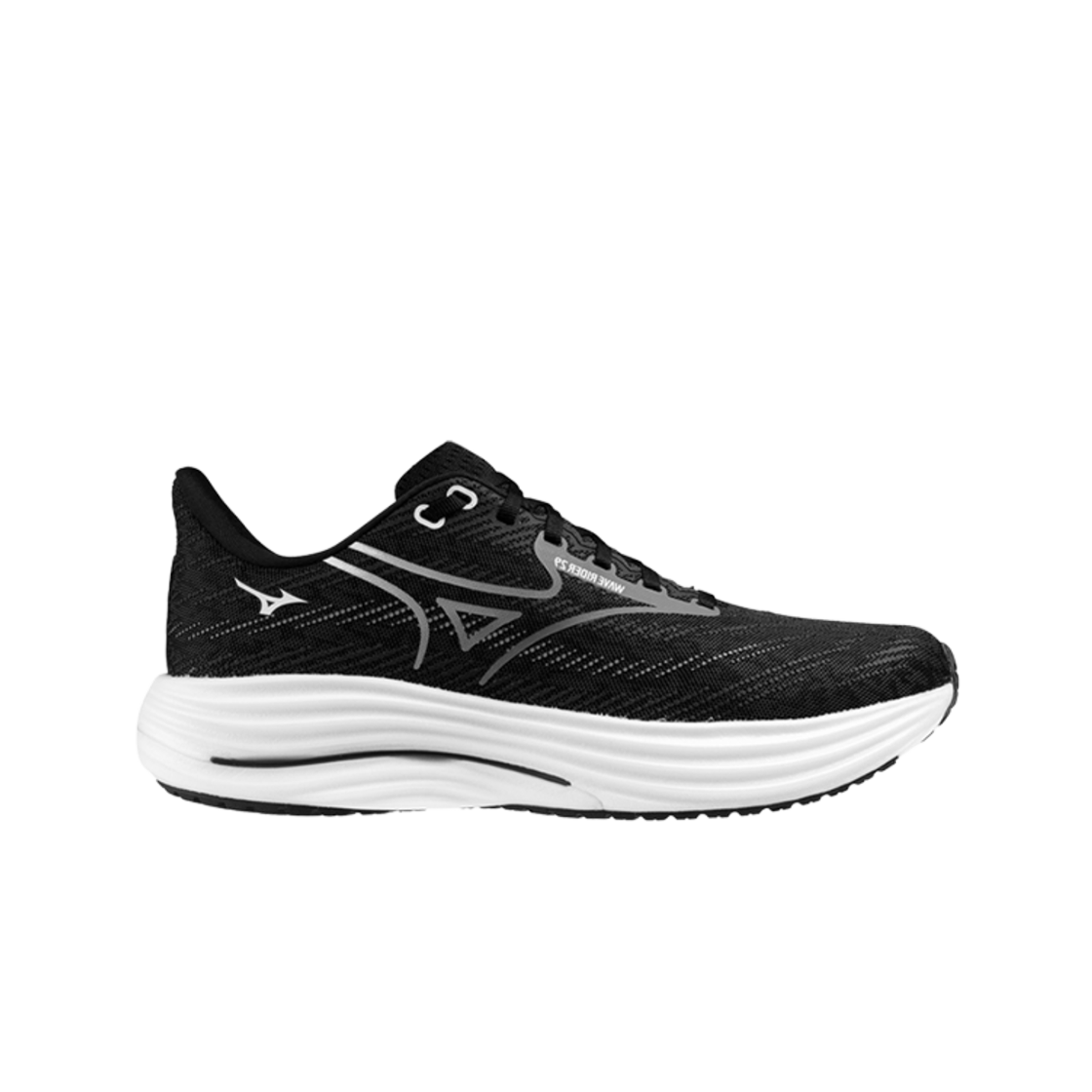 Mizuno Wave Rider 29 Super Wide 'Black White' J1GC250402