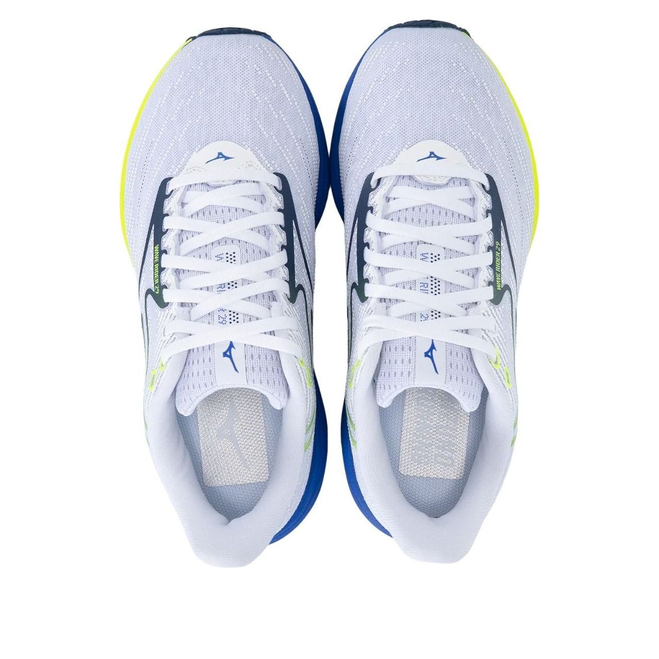 Shop Mizuno Wave Rider 29 Super Wide 'White Blue' J1GC250453