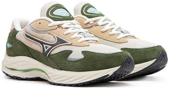 美津濃 WAVE RIDER BETA 舒適 百搭 減震耐磨 低幫 生活休閒鞋 男款 米綠 Lookbook 美津濃 WAVE RIDER BETA 舒適 百搭 減震耐磨 低幫 生活休閒鞋 男款 米綠