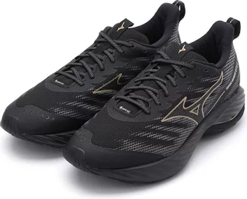 미즈노 웨이브 라이더 GTX 2 와이드 블랙골드 (2E) J1GC248001 Lookbook 미즈노 웨이브 라이더 GTX 2 와이드 블랙골드 (2E) J1GC248001