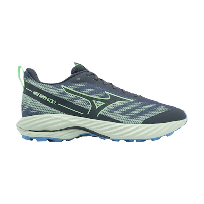 Mizuno Wave Rider GORE-TEX 2 Super Wide 'Vintage Indigo Neo Mint'